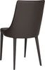 Safavieh Summerset 19''H Leather Side Chair Brown Furniture 