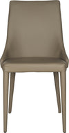Safavieh Summerset 19''H Leather Side Chair Taupe Furniture main image