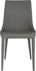 Safavieh Summerset 19''H Leather Side Chair Grey Furniture main image