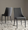 Safavieh Summerset 19''H Linen Side Chair Grey and White Furniture  Feature