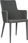Safavieh Summerset Arm Chair Grey and White Furniture 