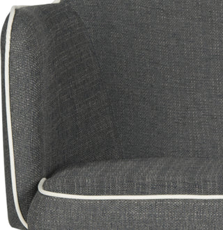 Safavieh Summerset Arm Chair Grey and White Furniture 