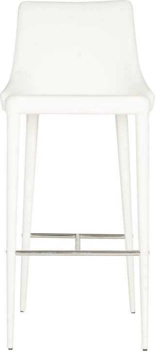 Safavieh Summerset Bar Stool White and Chrome Furniture main image