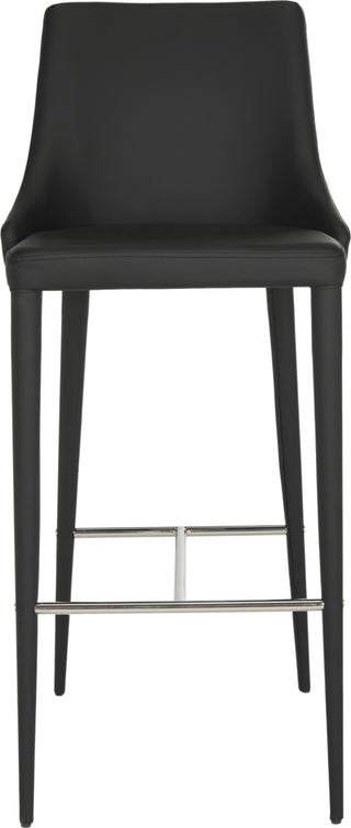 Safavieh Summerset Bar Stool Black and Chrome Furniture main image