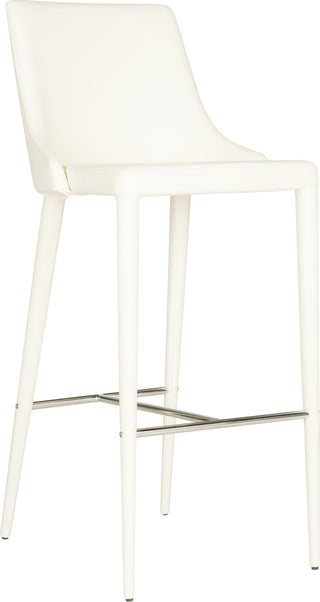 Safavieh Summerset Bar Stool Buttercream and Chrome Furniture 