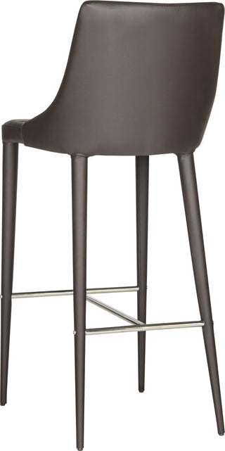 Safavieh Summerset Bar Stool Brown and Chrome Furniture 