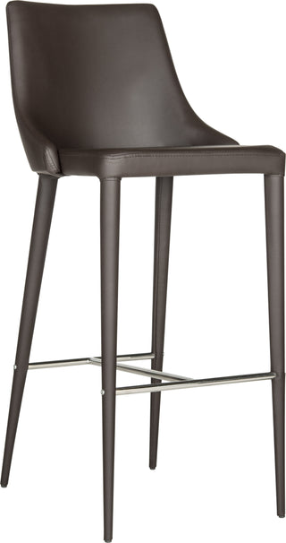 Safavieh Summerset Bar Stool Brown and Chrome Furniture 