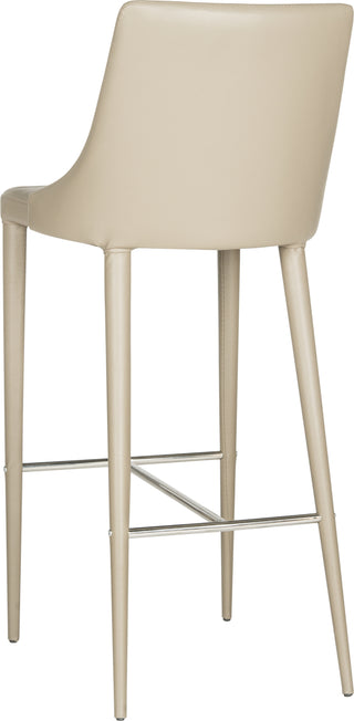 Safavieh Summerset Bar Stool Taupe and Chrome Furniture 