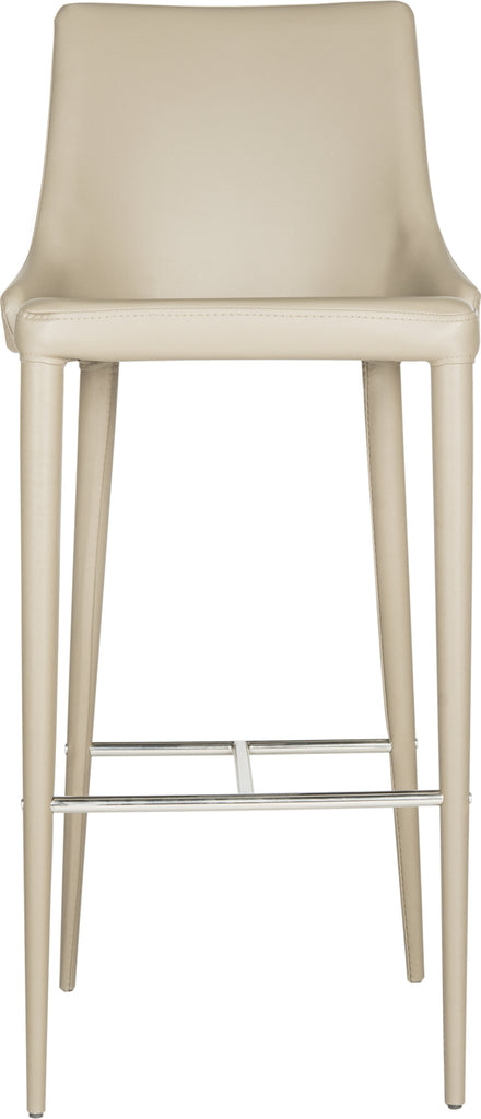 Safavieh Summerset Bar Stool Taupe and Chrome Furniture main image