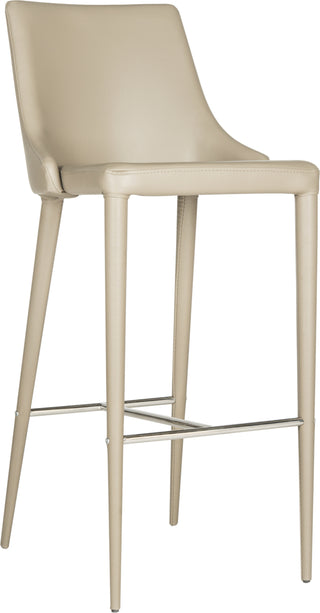 Safavieh Summerset Bar Stool Taupe and Chrome Furniture 