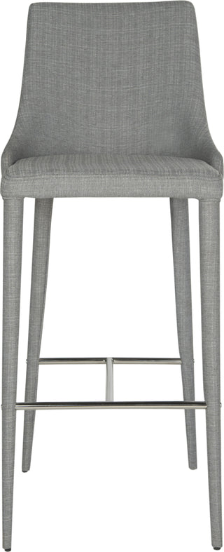 Safavieh Summerset Bar Stool Grey and Chrome Furniture main image