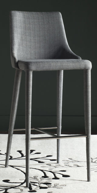 Safavieh Summerset Bar Stool Grey and Chrome Furniture  Feature