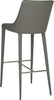 Safavieh Summerset Bar Stool Grey and Chrome Furniture 