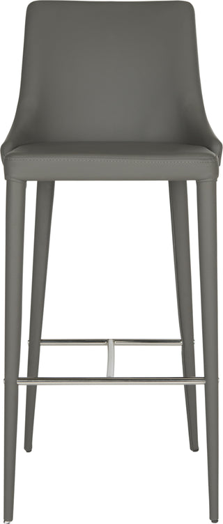 Safavieh Summerset Bar Stool Grey and Chrome Furniture main image