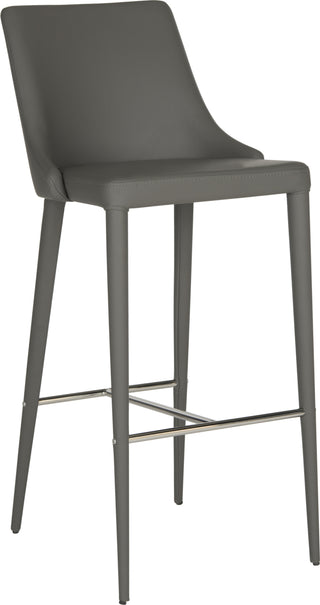 Safavieh Summerset Bar Stool Grey and Chrome Furniture 