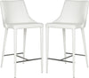 Safavieh Summerset Counter Stool White and Chrome Furniture 
