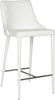 Safavieh Summerset Counter Stool White and Chrome Furniture 