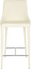 Safavieh Summerset Counter Stool Buttercream and Chrome Furniture main image