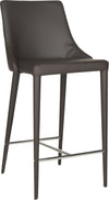 Safavieh Summerset Counter Stool Brown and Chrome Furniture 