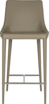 Safavieh Summerset Counter Stool Taupe and Chrome Furniture main image