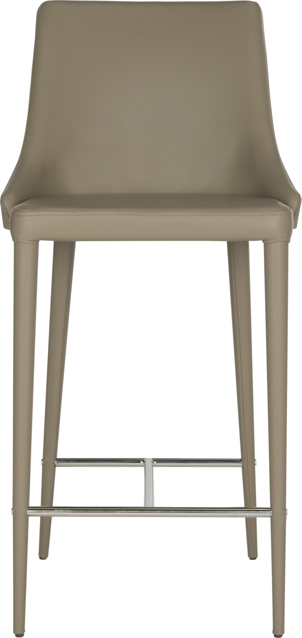 Safavieh Summerset Counter Stool Taupe and Chrome Furniture main image