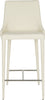 Safavieh Summerset Counter Stool Beige and Chrome Furniture main image