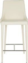 Safavieh Summerset Counter Stool Beige and Chrome Furniture main image