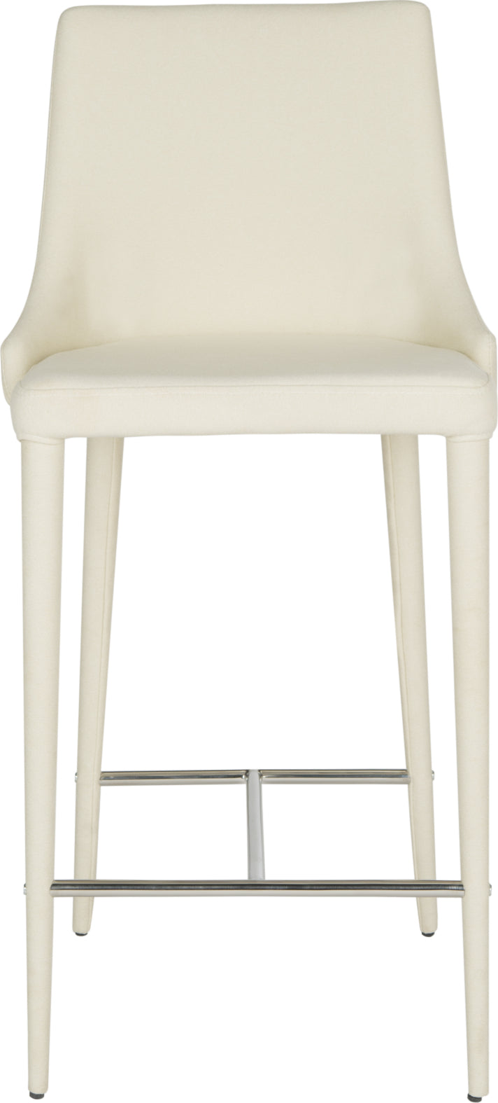 Safavieh Summerset Counter Stool Beige and Chrome Furniture main image