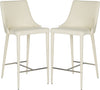 Safavieh Summerset Counter Stool Beige and Chrome Furniture 