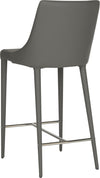 Safavieh Summerset Counter Stool Grey and Chrome Furniture 