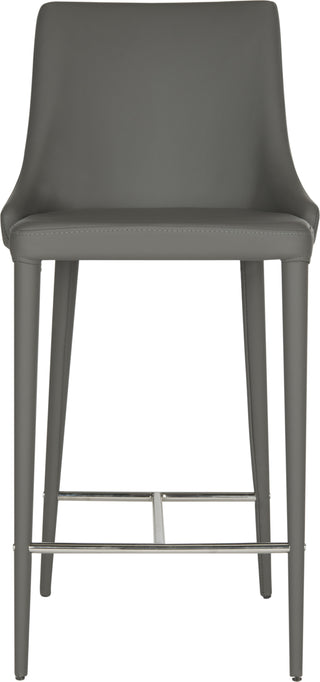 Safavieh Summerset Counter Stool Grey and Chrome Furniture main image