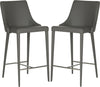 Safavieh Summerset Counter Stool Grey and Chrome Furniture 