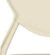 Safavieh Warner 37''H Round Back Leather Side Chair Buttercream Furniture 