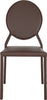 Safavieh Warner 37''H Round Back Leather Side Chair Brown Furniture main image