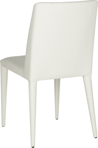 Safavieh Garretson 18'' Leather Side Chair White Furniture 