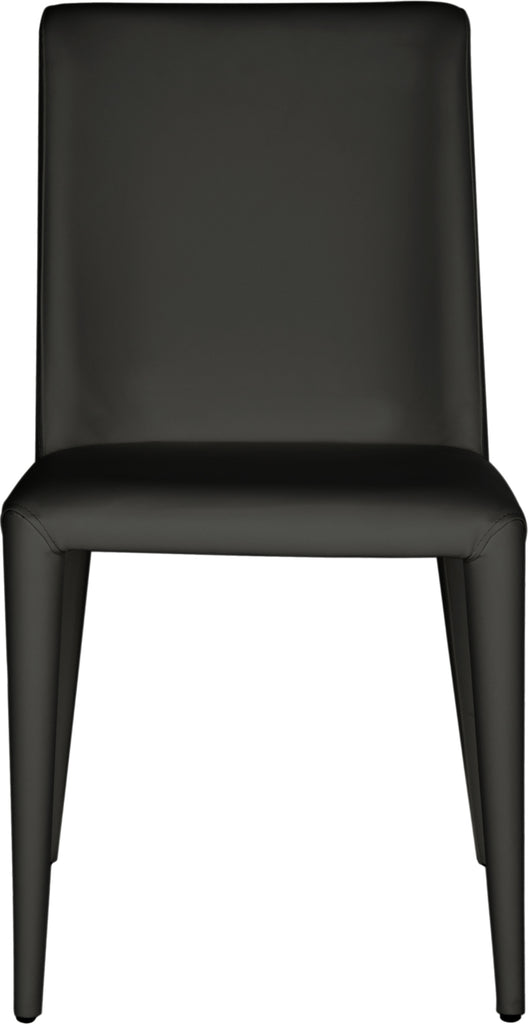 Safavieh Garretson 18'' Leather Side Chair Black Furniture main image