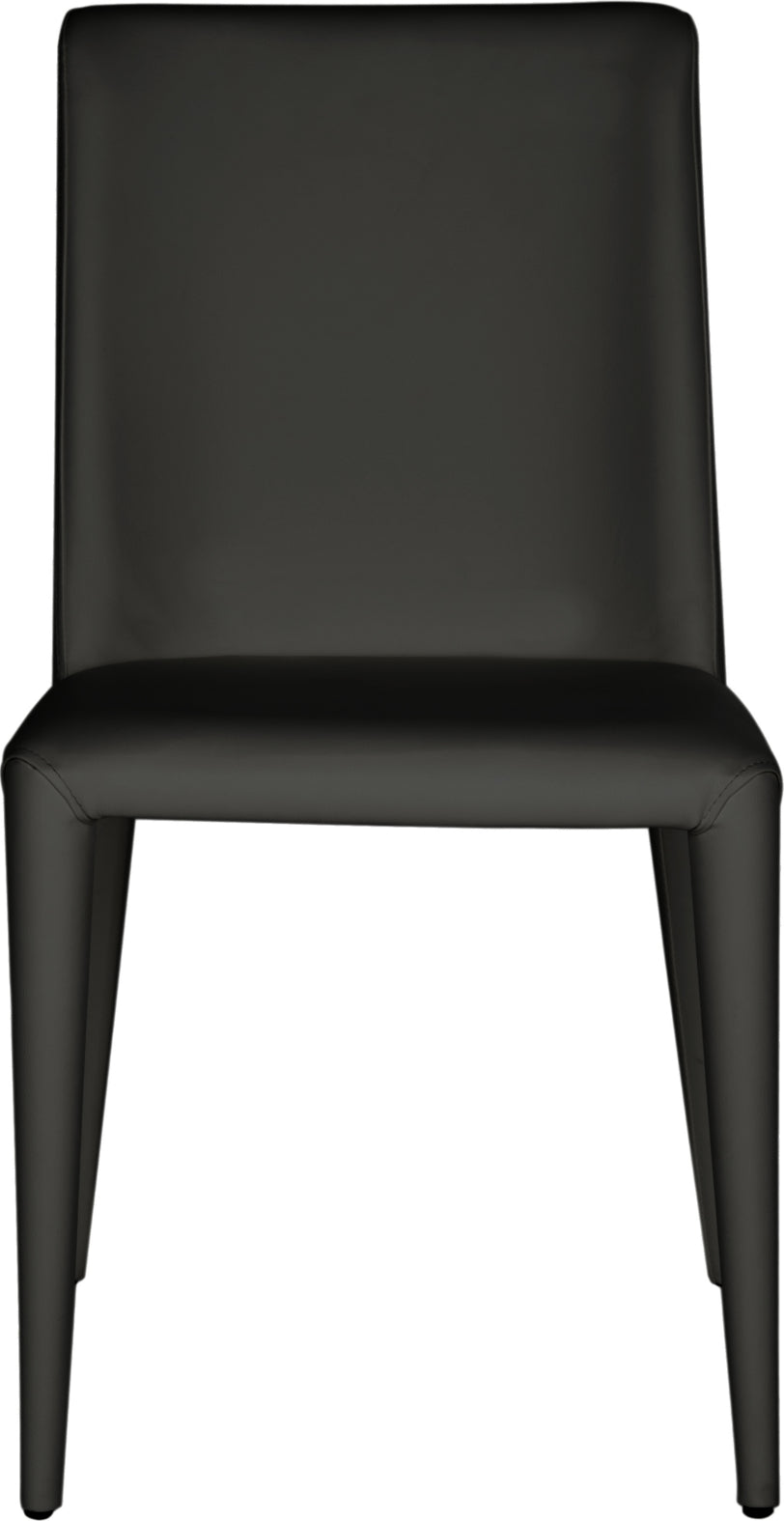 Safavieh Garretson 18'' Leather Side Chair Black Furniture main image