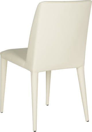 Safavieh Garretson 18'' Leather Side Chair Buttercream Furniture 