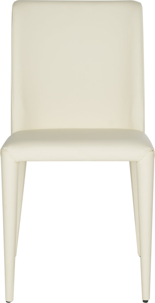 Safavieh Garretson 18'' Leather Side Chair Buttercream Furniture main image