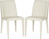 Safavieh Garretson 18'' Linen Side Chair Beige Furniture 