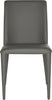 Safavieh Garretson 18'' Leather Side Chair Grey Furniture main image