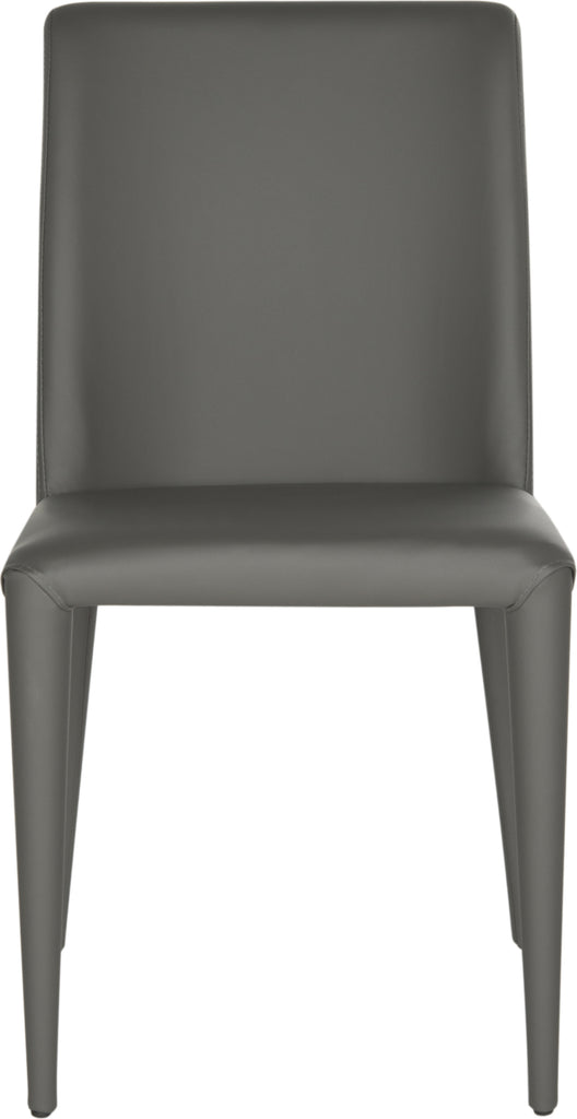 Safavieh Garretson 18'' Leather Side Chair Grey Furniture main image