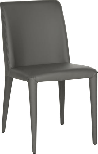 Safavieh Garretson 18'' Leather Side Chair Grey Furniture 