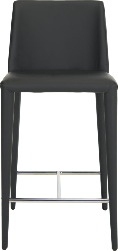 Safavieh Garretson Counter Stool Black and Chrome Furniture main image