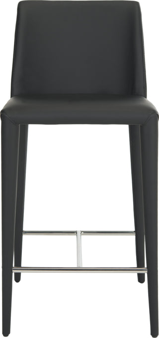 Safavieh Garretson Counter Stool Black and Chrome Furniture main image