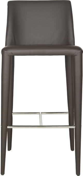 Safavieh Garretson Counter Stool Brown and Chrome Furniture main image