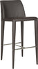 Safavieh Garretson Counter Stool Brown and Chrome Furniture 
