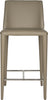 Safavieh Garretson Counter Stool Taupe and Chrome Furniture main image