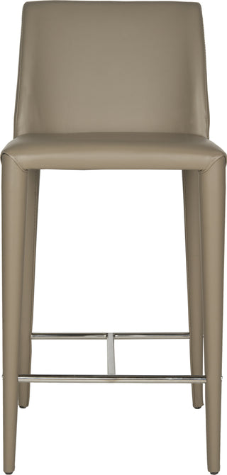 Safavieh Garretson Counter Stool Taupe and Chrome Furniture main image