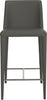 Safavieh Garretson Counter Stool Grey and Chrome Furniture main image